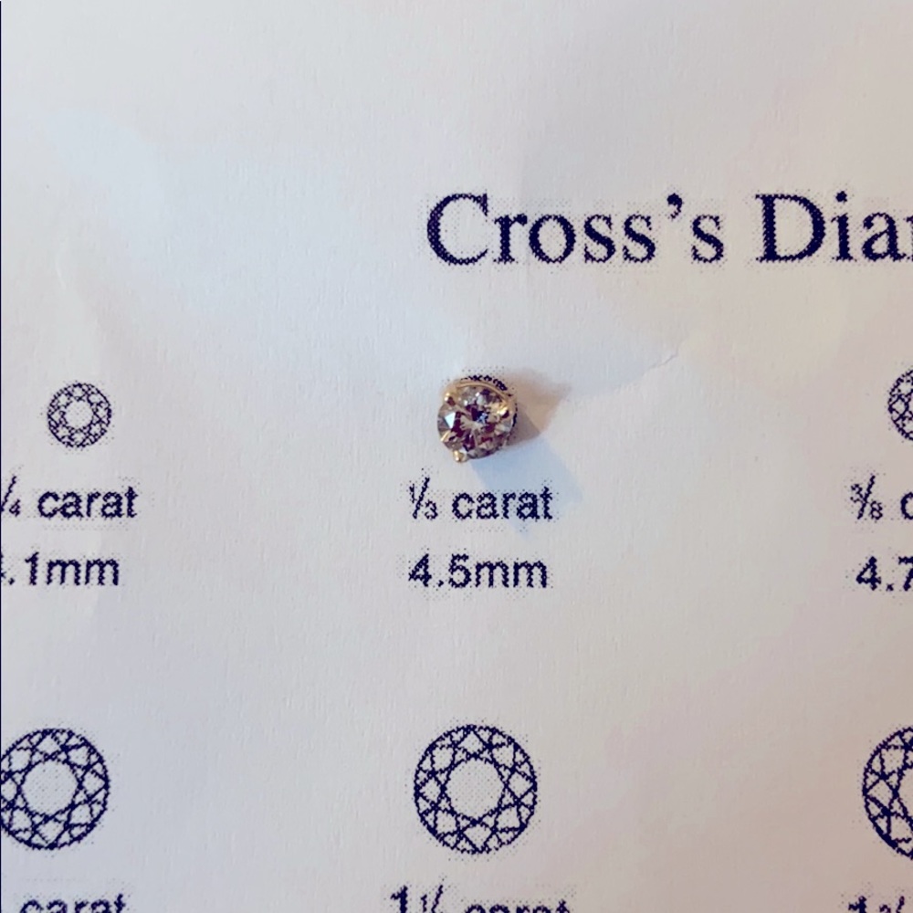 Diamond earrings 14k, 2/3 carats